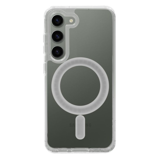 Husa SILKASE MagSafe pentru Samsung Galaxy S23, AntiShock, silicon transparent (Telefoane Samsung, H2181) by www.silkase.ro