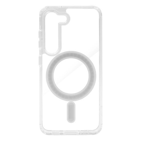 Husa SILKASE MagSafe pentru Samsung Galaxy S23, AntiShock, silicon transparent (Telefoane Samsung, H2181) by www.silkase.ro