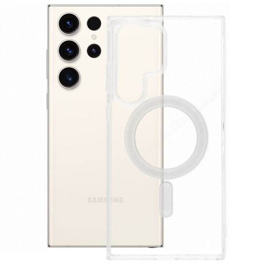 Husa SILKASE MagSafe pentru Samsung Galaxy S24 Ultra, AntiShock, silicon transparent (SILKASE, Telefoane Samsung) by www.silkase.ro Husa SILKASE MagSafe pentru Samsung Galaxy S24 Ultra, AntiShock, silicon transparent (Telefoane Samsung, H2491) by www.silkase.ro