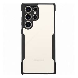 Husa SILKASE pentru Samsung S23 Ultra, AntiGravity, AntiShock, negru/transparent