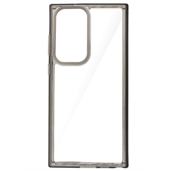Husa SILKASE pentru Samsung Galaxy S23 Ultra, silicon transparent/negru (SILKASE, Telefoane Samsung) by www.silkase.ro Husa SILKASE pentru Samsung Galaxy S23 Ultra, silicon transparent/negru (Telefoane Samsung, H2189) by www.silkase.ro