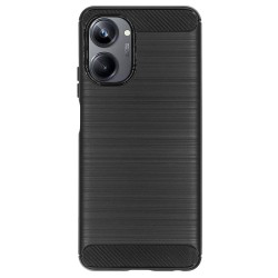 Husa SILKASE pentru Realme 10 Pro, silicon carbon, culoare negru