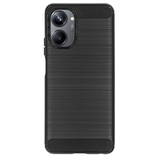 Husa SILKASE pentru Realme 10 Pro, silicon carbon, culoare negru (10 Pro, H2205) by www.silkase.ro