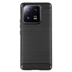 Husa SILKASE Pentru Xiaomi 13 Pro, silicon carbon, culoare negru