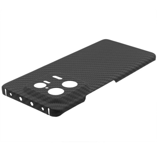 Husa fibra de carbon SILKASE MagSafe pentru Xiaomi 13 Pro, protectie camera, aramid kevlar, negru (13 Pro, H2220) by www.silkase.ro