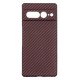 Husa fibra de carbon SILKASE pentru Google Pixel 7 Pro, aramid kevlar, negru/rosu (Telefoane Google, H2222) by www.silkase.ro