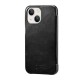 Husa flip iCarer, pentru Apple iPhone 13, din piele, tip carte cu clapeta curbata, negru (iPhone 13, H2223) by www.silkase.ro