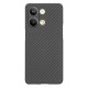 Husa fibra de carbon SILKASE pentru Oppo Reno 9 Pro, aramid kevlar, negru mat (Reno9 Pro, H2229) by www.silkase.ro
