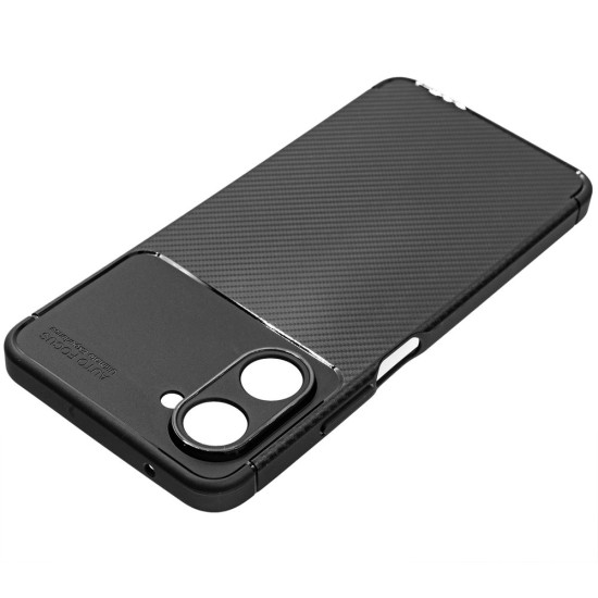 Husa SILKASE pentru Realme 10 Pro-5G silicon carbon, culoare negru (10 Pro, H2247) by www.silkase.ro