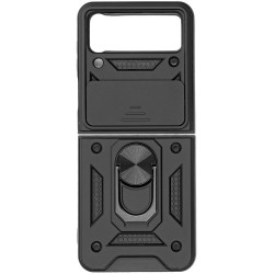 Husa SILKASE pentru Samsung Z Flip 4, camera privacy, plastic, culoare negru Husa SILKASE pentru Samsung Z Flip 4, camera privacy, plastic, culoare negru