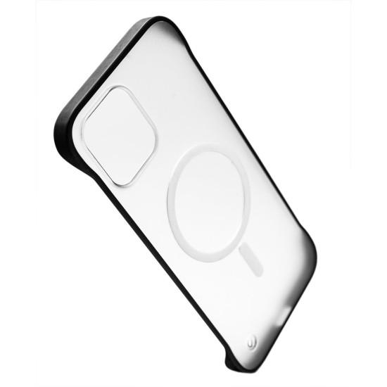 Husa SILKASE FrameLess MagSafe iPhone 12 Pro Max, negru/transparent (SILKASE, iPhone 12 Pro Max) by www.silkase.ro Husa SILKASE FrameLess MagSafe iPhone 12 Pro Max, negru/transparent (iPhone 12 Pro Max, H2260) by www.silkase.ro