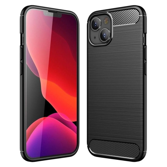 Husa SILKASE Pentru iPhone 13, silicon carbon, culoare negru (iPhone 13, H2266) by www.silkase.ro