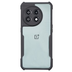 Husa SILKASE OnePlus 11, camera protection, AntiGravity, AntiShock, negru/transparent