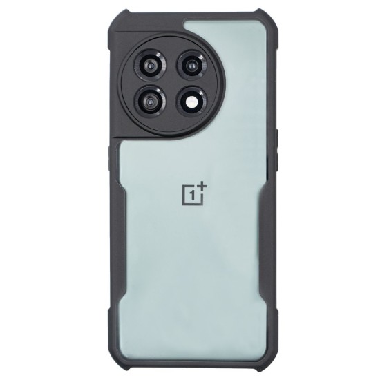 Husa SILKASE OnePlus 11, camera protection, AntiGravity, AntiShock, negru/transparent (Telefoane OnePlus, H2268) by www.silkase.ro