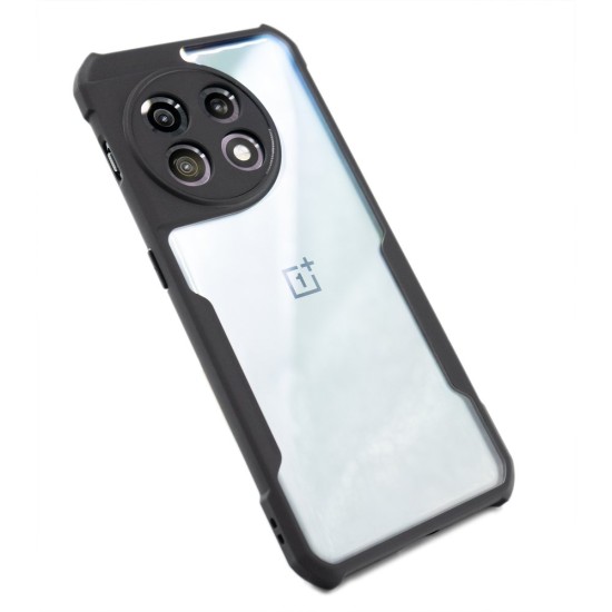 Husa SILKASE OnePlus 11, camera protection, AntiGravity, AntiShock, negru/transparent (Telefoane OnePlus, H2268) by www.silkase.ro