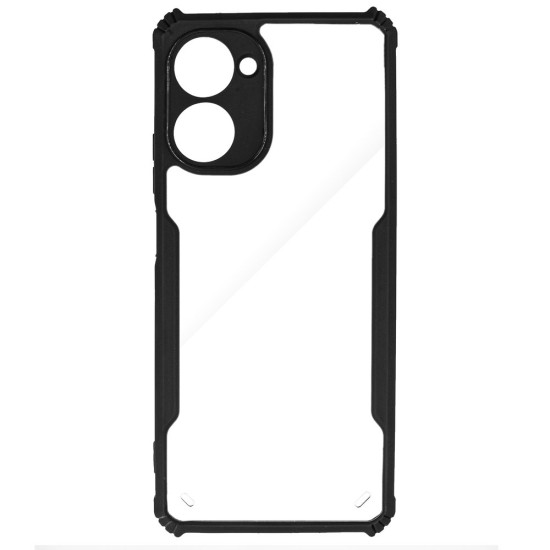 Husa SILKASE pentru Realme 10 Pro 5G, camera protection, AntiGravity, AntiShock, negru/transparent (10 Pro, H2273) by www.silkase.ro