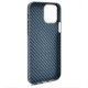 Husa fibra carbon SILKASE pentru Apple iPhone 12 , aramid kevlar, albastru (iPhone 12, H2274) by www.silkase.ro