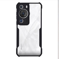 Husa SILKASE pentru Huawei P60 Pro, AntiGravity, AntiShock, negru/transparent