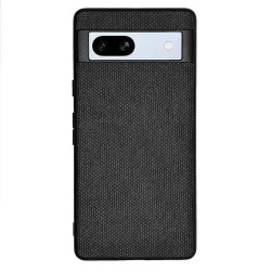 Husa SILKASE pentru Google Pixel 7a, fabric, culoare negru