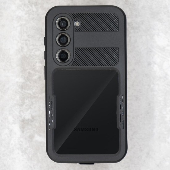 Husa SILKASE Diving pentru Samsung Galaxy S23, waterproof, shock proof protectie apa, negru (Telefoane Samsung, H2285) by www.silkase.ro