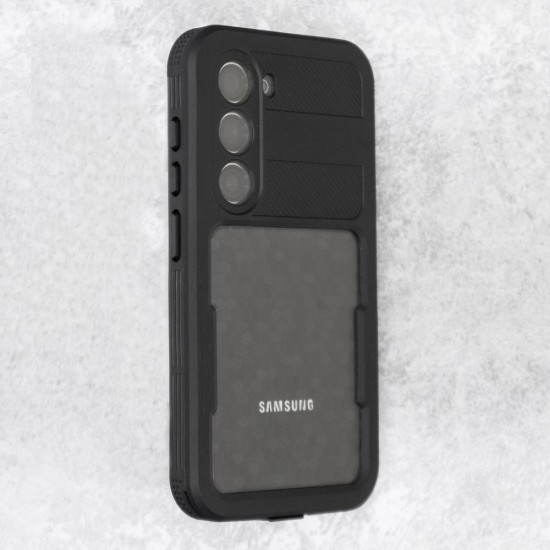 Husa SILKASE Diving pentru Samsung Galaxy S23, waterproof, shock proof protectie apa, negru (Telefoane Samsung, H2285) by www.silkase.ro