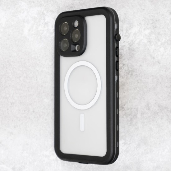 Husa SILKASE Diving pentru Apple Iphone 14 Pro, waterproof, shock proof protectie apa, negru (iPhone 14 Pro, H2287) by www.silkase.ro