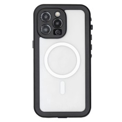 Husa SILKASE Diving pentru Apple Iphone 14 Pro Max, waterproof, shock proof protectie apa, negru