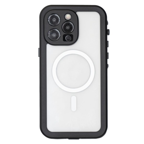 Husa SILKASE Diving pentru Apple Iphone 14 Pro Max, waterproof, shock proof protectie apa, negru (iPhone 14 Pro Max, H2288) by www.silkase.ro