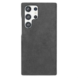 Husa Full alcantara MagSafe SILKASE pentru Samsung Galaxy S23 Ultra, culoare negru