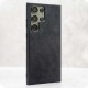 Husa alcantara SILKASE pentru Samsung Galaxy S23 Ultra, culoare negru (Telefoane Samsung, H2291) by www.silkase.ro
