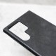 Husa alcantara SILKASE pentru Samsung Galaxy S23 Ultra, culoare negru (Telefoane Samsung, H2291) by www.silkase.ro