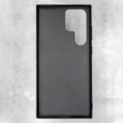 Husa alcantara SILKASE pentru Samsung Galaxy S23 Ultra, culoare negru