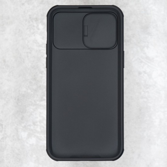 Husa Nillkin pentru Apple Iphone 14 Pro Max, camera privacy, plastic negru (iPhone 14 Pro Max, H2293) by www.silkase.ro