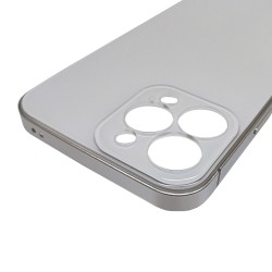 Husa SILKASE pentru Apple iPhone 13 Pro Max, protectie camera, metal/plastic, alb Husa SILKASE pentru Apple iPhone 13 Pro Max, protectie camera, metal/plastic, alb