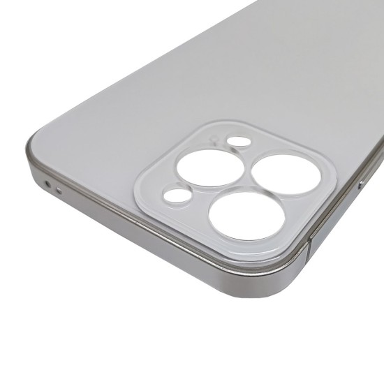Husa SILKASE pentru Apple iPhone 13 Pro Max, protectie camera, metal/plastic, alb (SILKASE, iPhone 13 Pro Max) by www.silkase.ro Husa SILKASE pentru Apple iPhone 13 Pro Max, protectie camera, metal/plastic, alb (iPhone 13 Pro Max, H2296) by www.silkase.ro