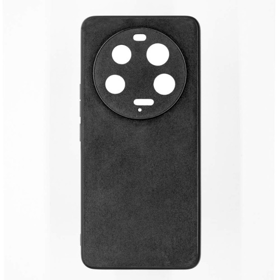 Husa alcantara SILKASE pentru Xiaomi 13 Ultra, material soft, culoare negru (13 Ultra, H2301) by www.silkase.ro