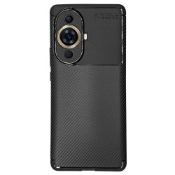 Husa SILKASE pentru Huawei Nova 11 Pro, AutoFocus, silicon carbon, culoare negru