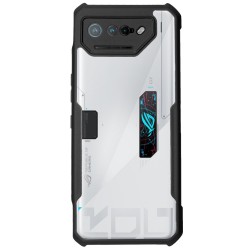 Husa SILKASE pentru Asus Rogphone 7, AntiGravity, AntiShock, negru/transparent