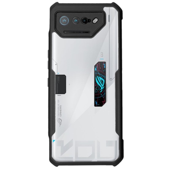 Husa SILKASE pentru Asus Rogphone 7, AntiGravity, AntiShock, negru/transparent (ROG Phone 7, H2305) by www.silkase.ro