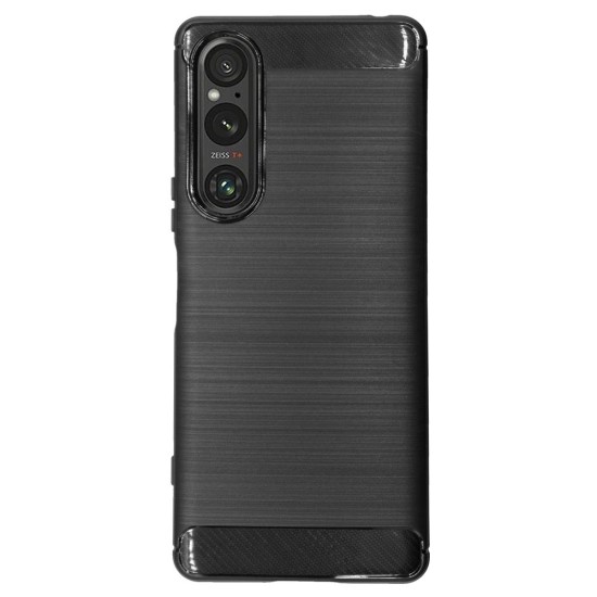 Husa SILKASE pentru Sony Xperia 1 V, AutoFocus, silicon carbon, culoare negru (Xperia 1 V, H2306) by www.silkase.ro