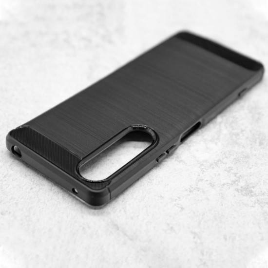 Husa SILKASE pentru Sony Xperia 1 V, AutoFocus, silicon carbon, culoare negru (Xperia 1 V, H2306) by www.silkase.ro