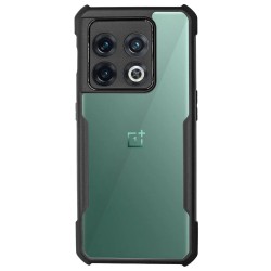 Husa SILKASE pentru OnePlus 10 Pro, AntiGravity, AntiShock, negru/transparent