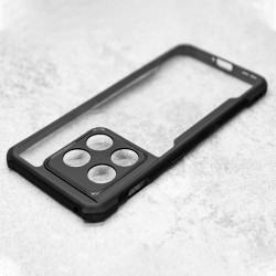 Husa SILKASE pentru OnePlus 10 Pro, AntiGravity, AntiShock, negru/transparent