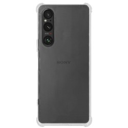 Husa AntiShock SILKASE pentru Sony Xperia 1 V,  protectie camera, silicon transparent