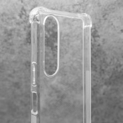 Husa AntiShock SILKASE pentru Sony Xperia 1 V,  protectie camera, silicon transparent