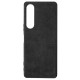 Husa alcantara SILKASE pentru Sony Xperia 1 V, material soft, culoare negru (Xperia 1 V, H2316) by www.silkase.ro