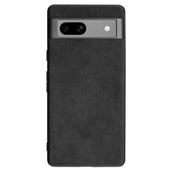 Husa alcantara SILKASE pentru Google Pixel 7A, material soft, culoare negru