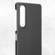Husa fibra de carbon SILKASE pentru Sony Xperia 1 V aramid kevlar, culoare negru (Xperia 1 V, H2322) by www.silkase.ro