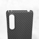Husa fibra de carbon SILKASE pentru Sony Xperia 1 V aramid kevlar, culoare negru (Xperia 1 V, H2322) by www.silkase.ro