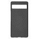 Husa fibra de carbon SILKASE pentru Google Pixel 7A aramid kevlar, culoare negru (Telefoane Google, H2323) by www.silkase.ro